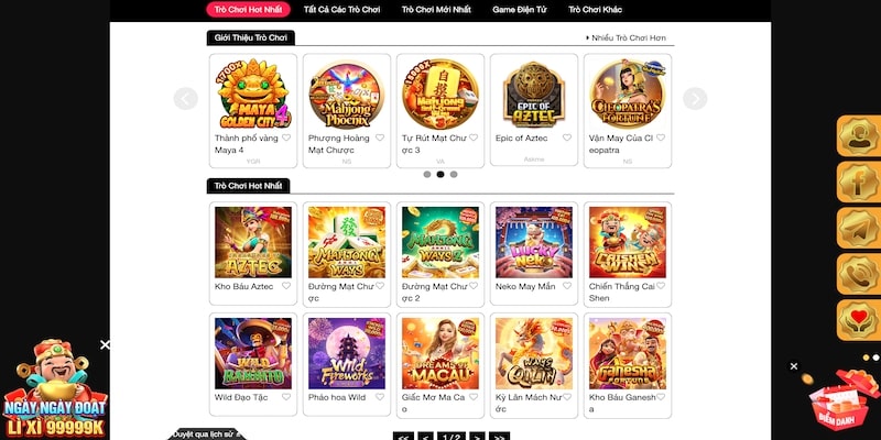 Nhiều game slot hay tại i9Bet